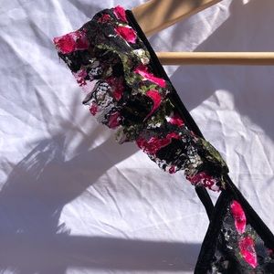 rat & boa floral mini dress